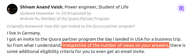 How to join the quora partner program