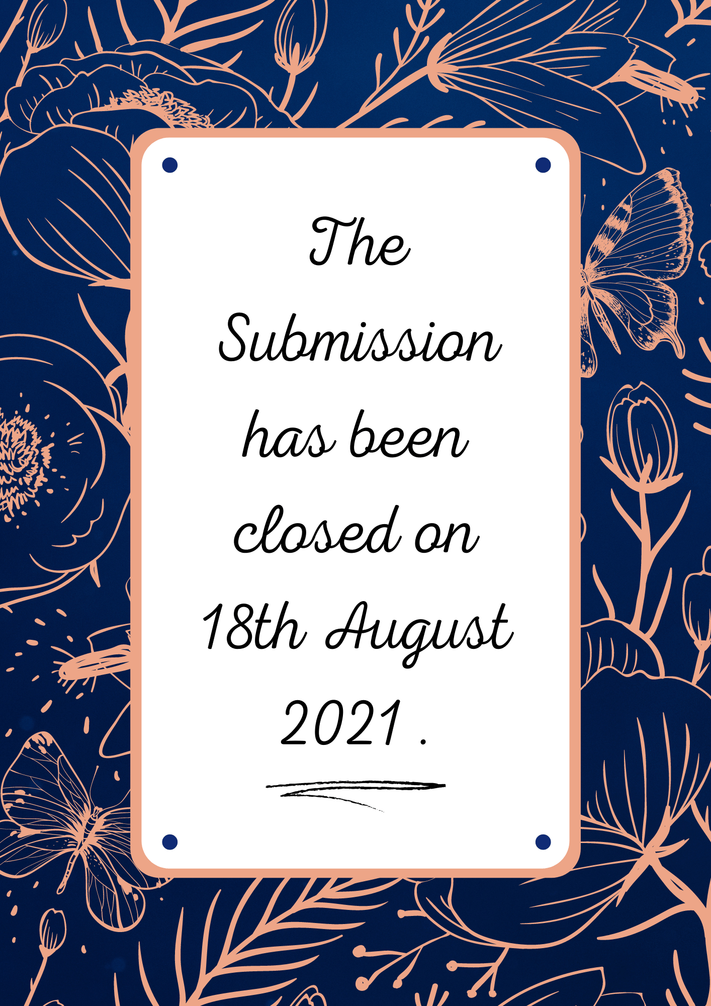 Submission Closed